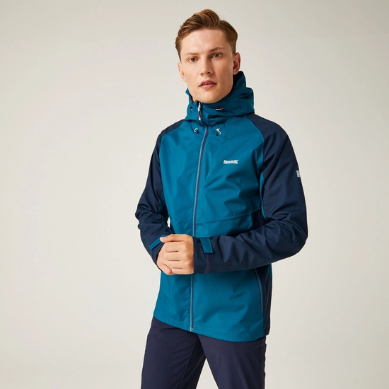 Regatta Mens Britedale Waterproof Jacket - Moroccan Blue/Navy