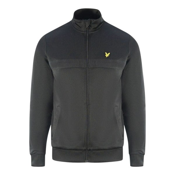 Lyle & Scott Lyle Scott Golden Eagle Chest Logo Black Zip Up Jumper