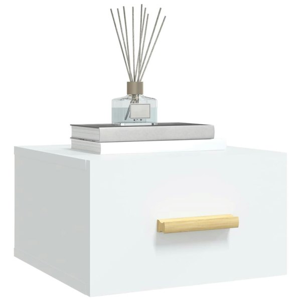 Berkfield Wall-mounted Bedside Cabinets 2 pcs White 35x35x20 cm