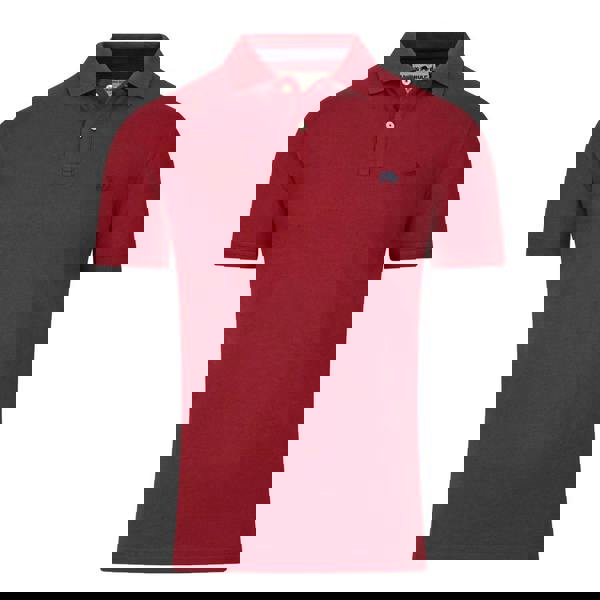 Raging Bull Mens Classic Organic Polo Shirt - Claret