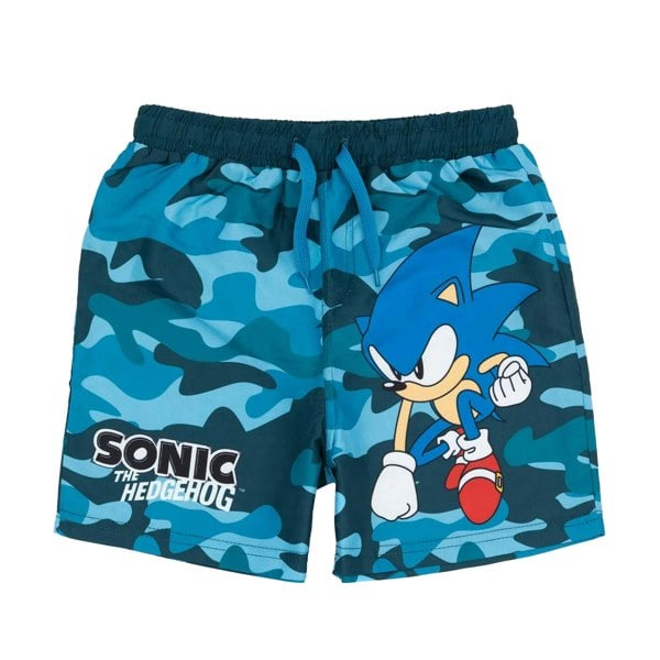 Sonic The Hedgehog Boys Swim Shorts - Blue