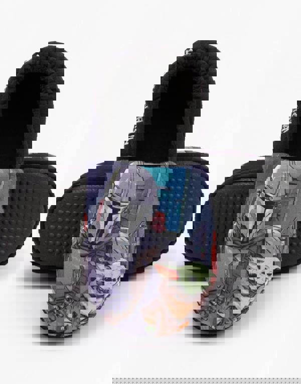 Star Wars Boys Black Din Djarin, Grogu Slip On Loafer Slippers