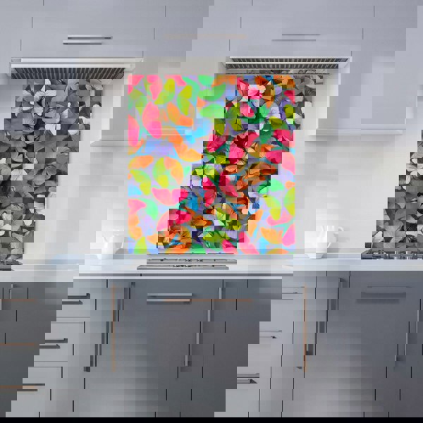 Warren Reed - Designer Rainbow Butterflies Kitchen Splashback