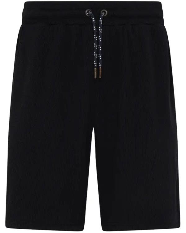 Ted Baker Waffle T-Shirt & Shorts Lounge Set, Black