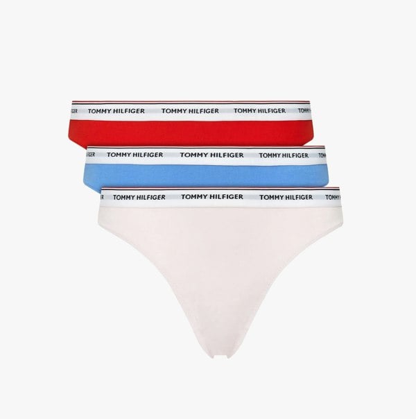 Tommy Hilfiger 3 Pack Bikini Womens Multicoloured