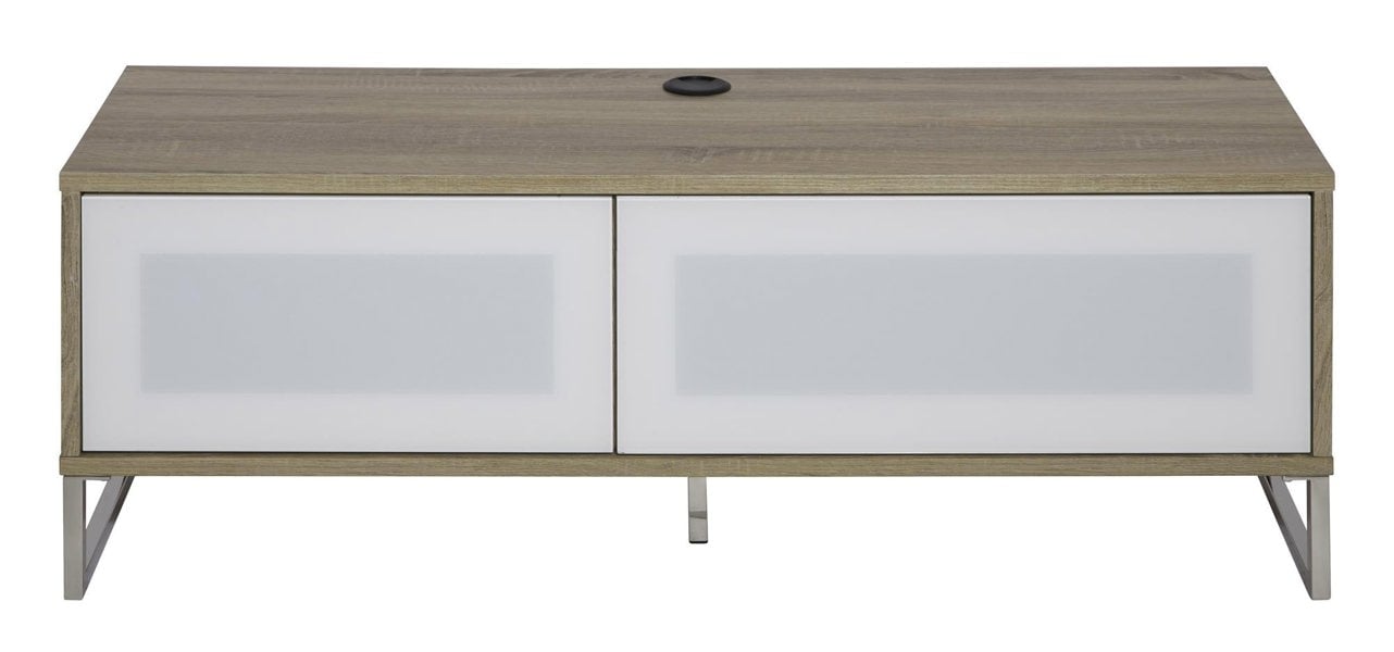 Dorel Home Helium TV-Stand with 1 Door & 1 Flap Ligth Oak/White