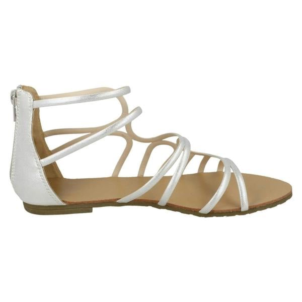Spot On Ladies Spot On Flat Strappy Sandals F00053