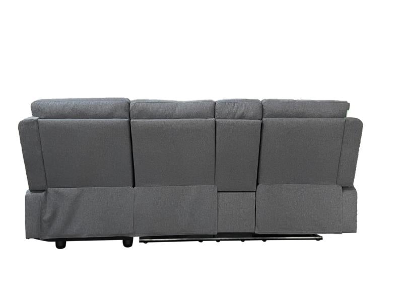 DS Living Sorento Recline Right Hand Corner 3 Seater Fabric Sofa in Grey or Cream