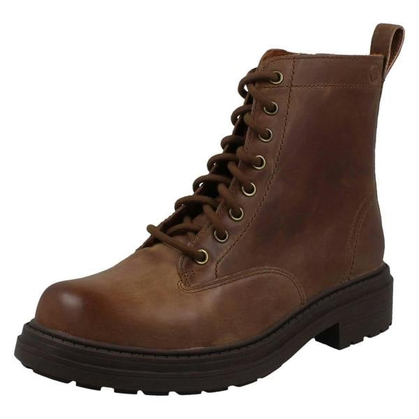 Clarks Ladies Clarks Chunky Sole Combat Style Boots Orinoco3 Style
