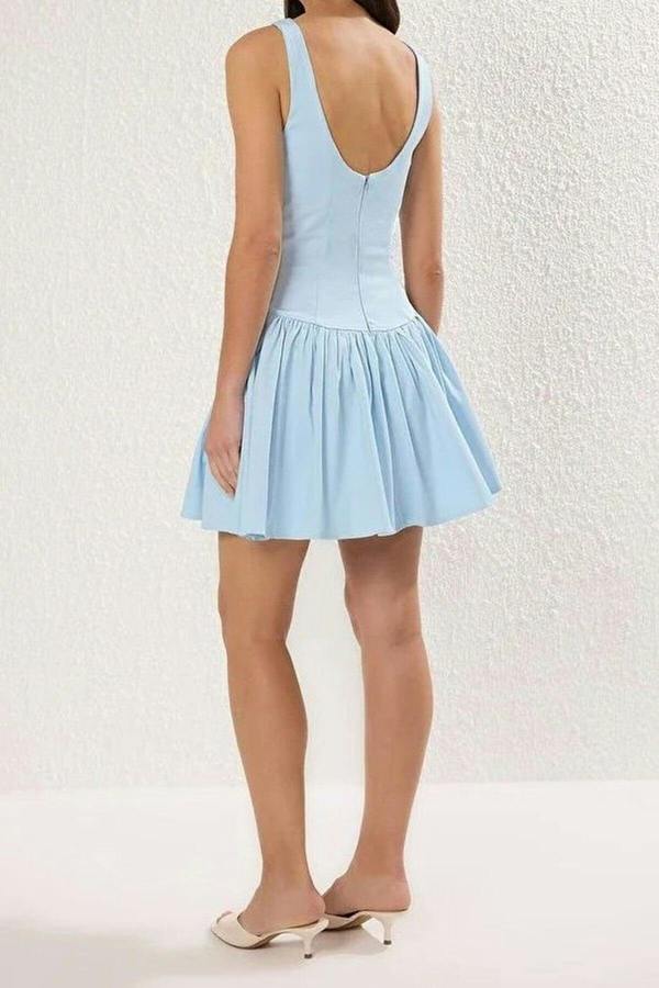 WOVCOR Sleeveless Fitted Mini Dress