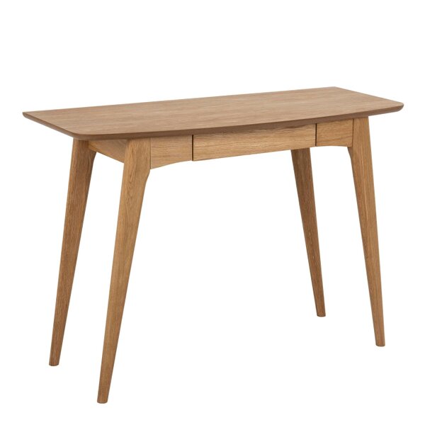 Wyld Haus Milan Oak Veneer Desk with Integrated Drawer