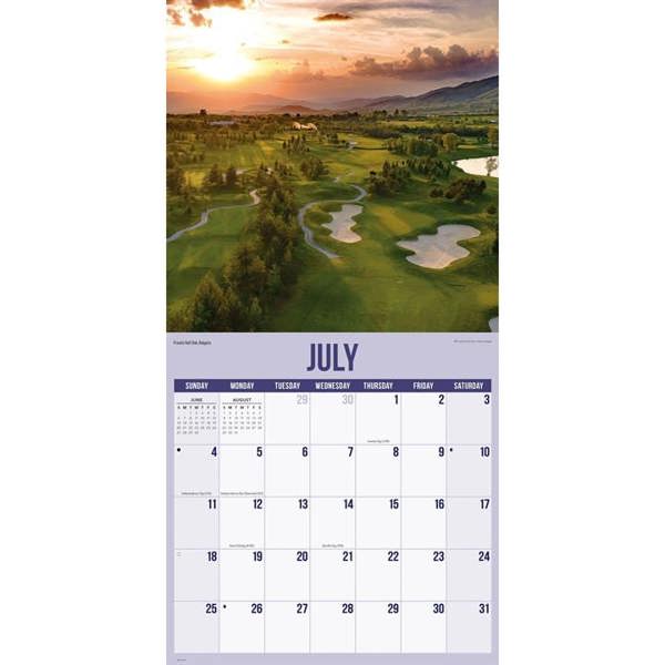 Golf Courses Photo Calendar 2027, Wall Calendars, Month To View, Sports, Gift