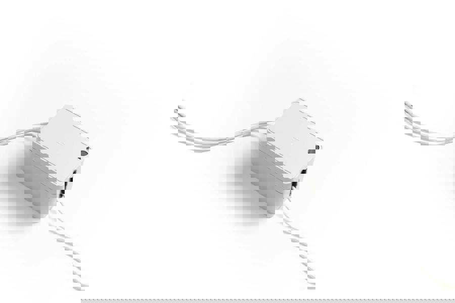 Durable CAVOLINE Cable Management Box Organiser Wire Tidy | Small | Grey