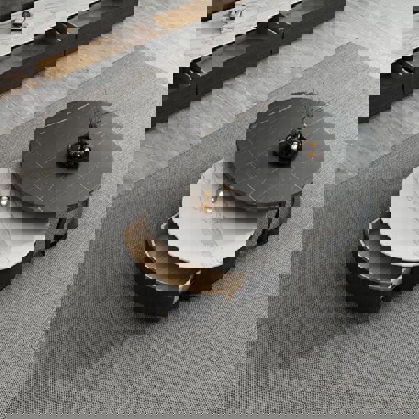 Bigbiglife Nesting Coffee Table With TV Stand, Sintered Stone-Weilai Concept-Weilai Concept