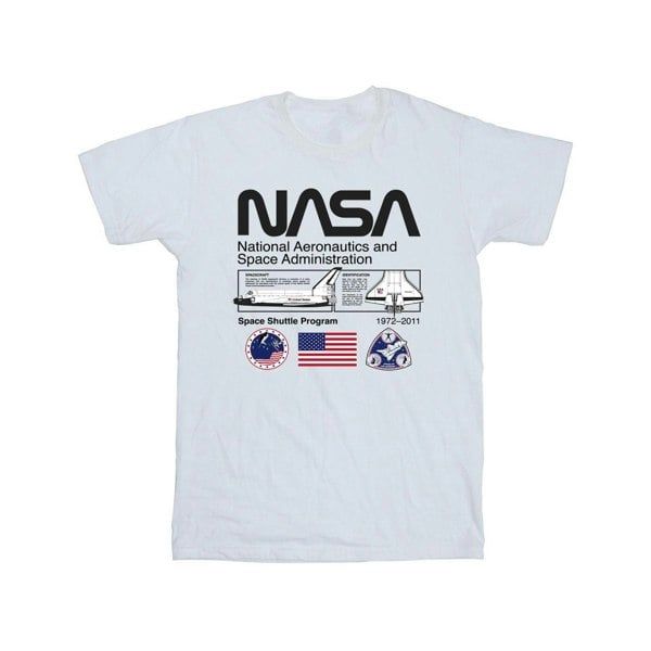 NASA Mens Space Admin T-Shirt - White