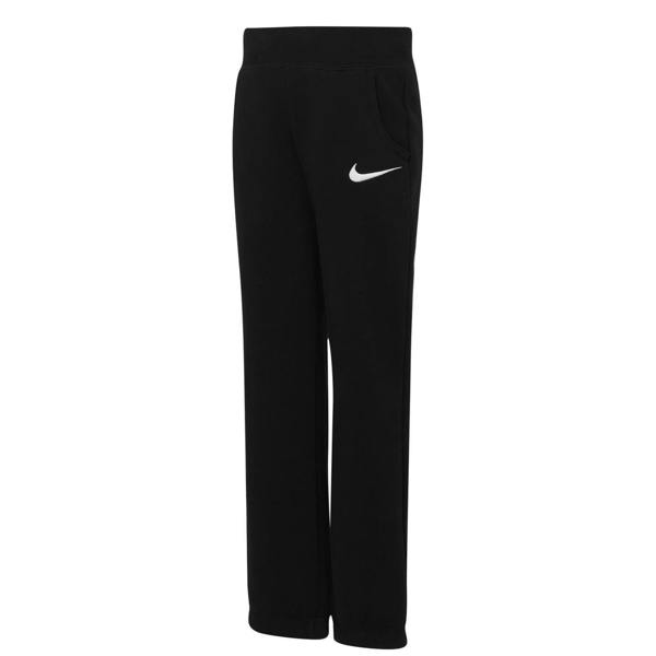 Nike Childrens/Kids Fleece Swoosh Jogging Bottoms - Black - 