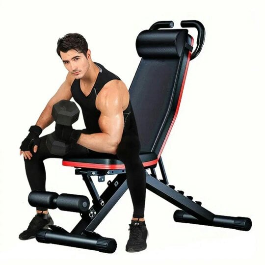 Havendro Weight Bench Adjustable Foldable Strength Training Full Body Workout Incline Gym