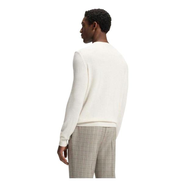 Boss Mens Logo Jumper - White - 