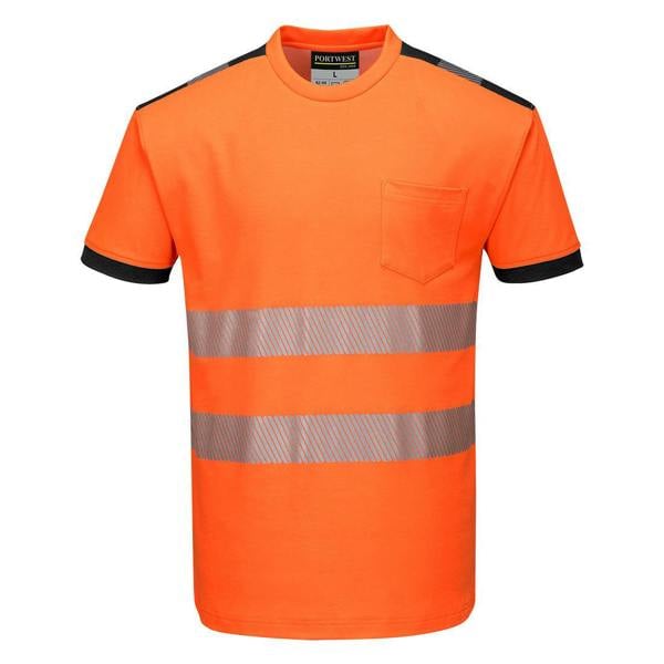 PW3 Hi-Vis Cotton Comfort T-Shirt S/S Portwest