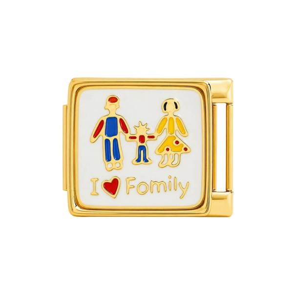Serafina I Love My Family | Italian Style Bracelet Charm