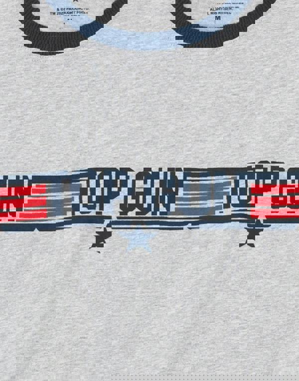 Top Gun Mens Black Logo Print Top & All Over Print Bottoms Short Sleeve Long Leg Pyjama Set