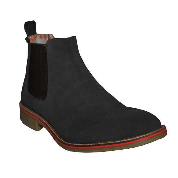 Roamers Mens Casual Gusset Boots - Black - 