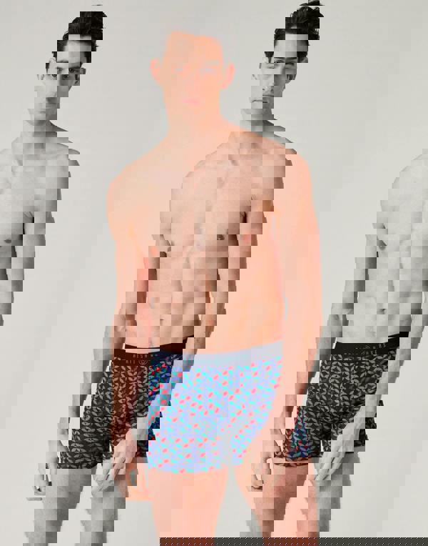 British Boxers Multipack 4 Pairs of Men's Bamboo Stretch Trunks – Minimalist Geometric