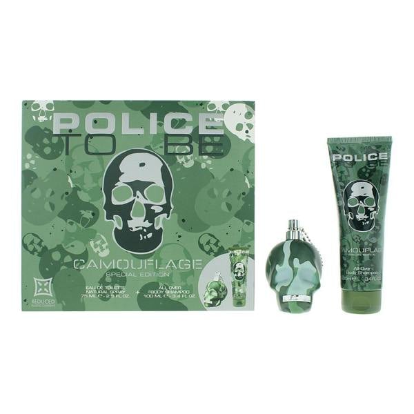 Police To Be Camouflage Eau de Toilette 75ml + Body Wash 100ml Gift Set