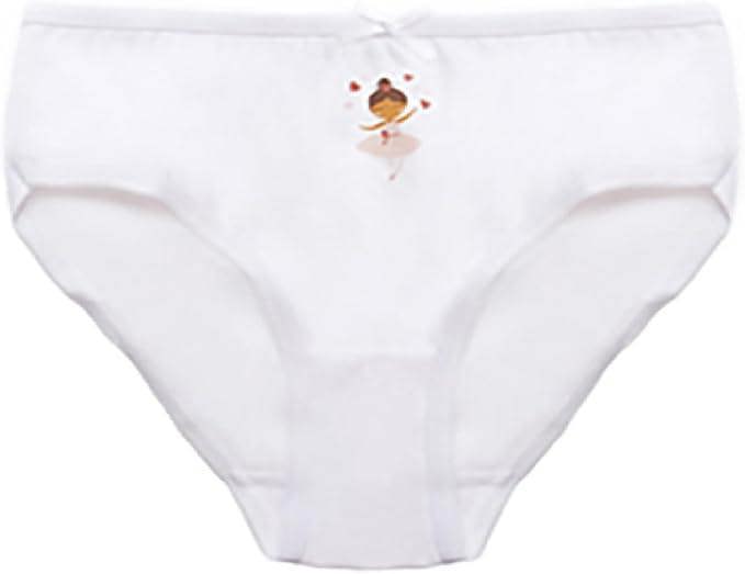 KAV Adorable Girls Printed Briefs - Comfortable Cotton Briefs Panties Knickers Underwear for Everyday Wear - Fun and Colorful Designs