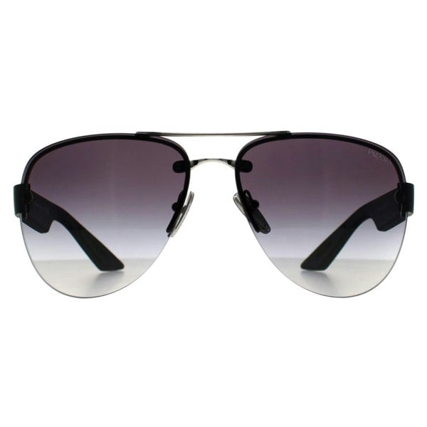 Prada Sport Sunglasses PS55YS 1BC09U Silver Grey Gradient