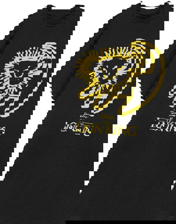 Disney Unisex Kids Black Lion King Kids Short Sleeved T-Shirt