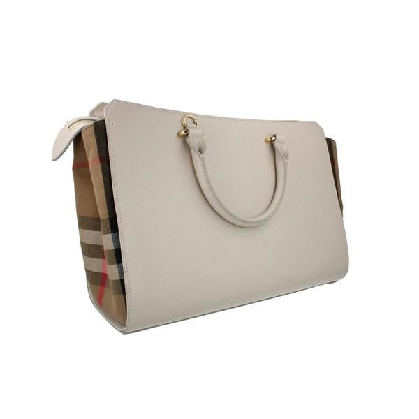 Burberry Banwell Medium Leather Handbag - Limestone