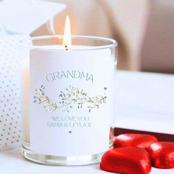Personalised We Love You Candle Gift Set | Grandma Nana Nona Mummy