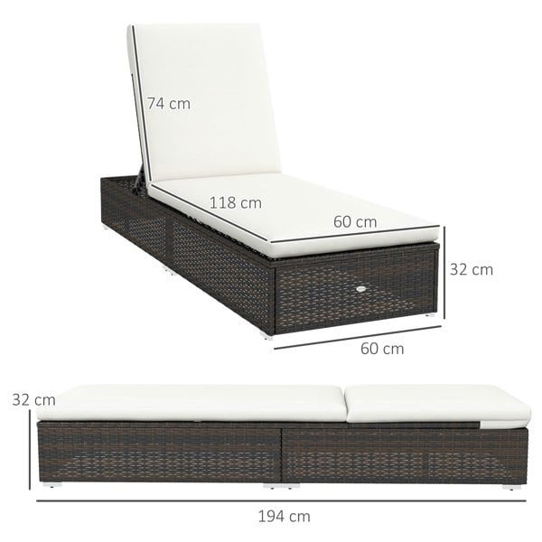 Rattan Sun Lounger Set