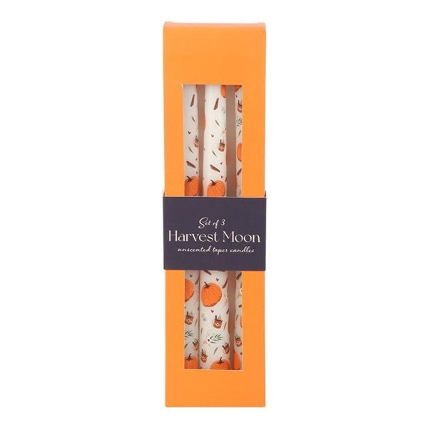 Serano Set of 3 Pumpkin Taper Candles