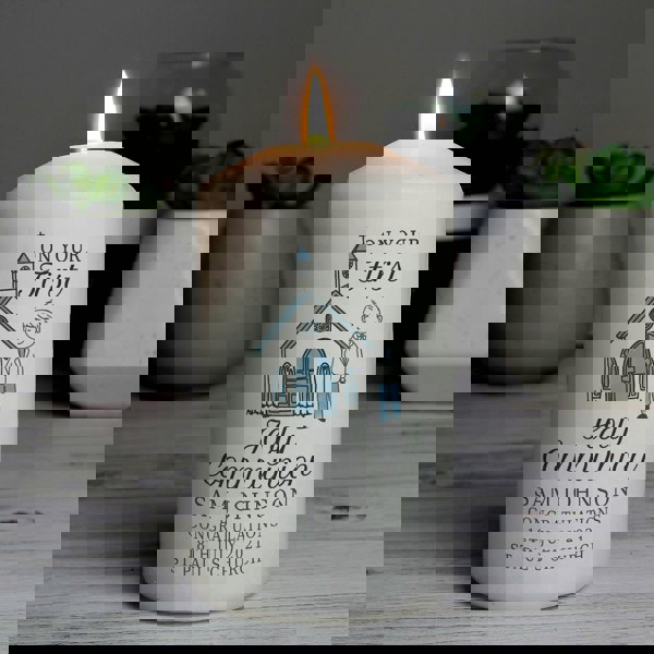 Personalised Memento Company Personalised Boys First Holy Communion Pillar Candle