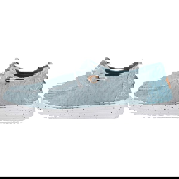 HEYDUDE Wendy Heathered Slub Tropical Shoes - Blue