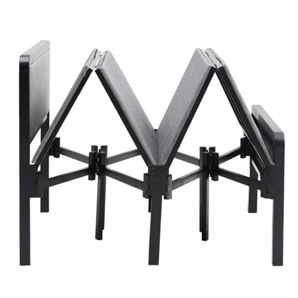 Havendro Folding Single Guest Bed Padded Foam Metal Frame Fold Up Sleeper for Home Outdoor
