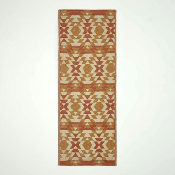 HOMESCAPES Outdoor Rug Luxury Waterproof Reversible Recycled, For Garden, Anya Aztec