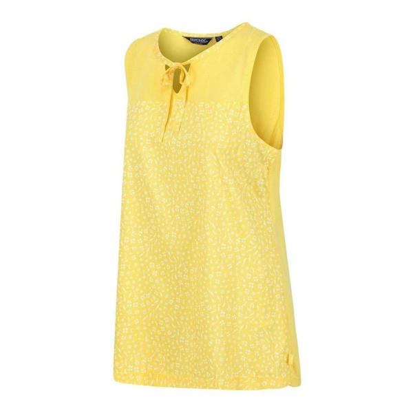Regatta Womens/Ladies Janessa Patterned Sleeveless T-Shirt - Maize Yellow - 