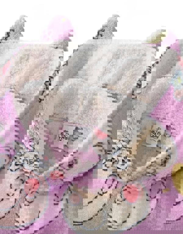 Peppa Pig Girls Purple Scattered Print Blanket Hoodie (One Size)