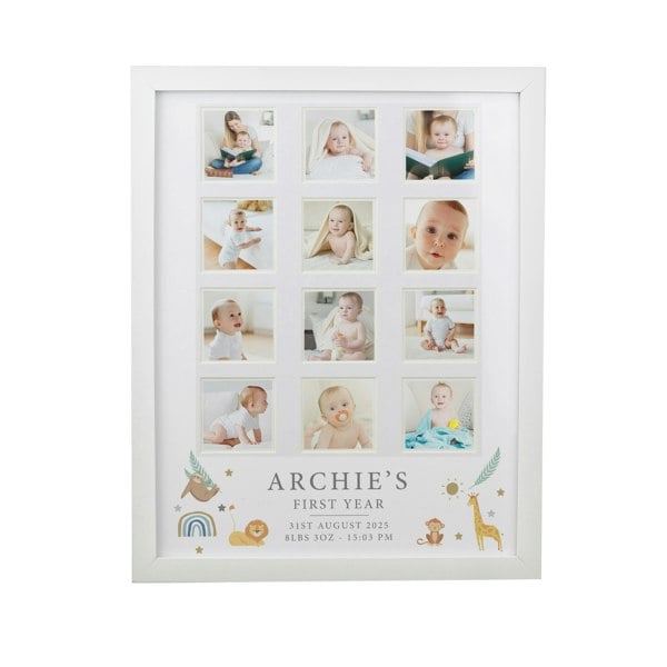 Personalised Memento Company Personalised Animals White Multi Photo Frame