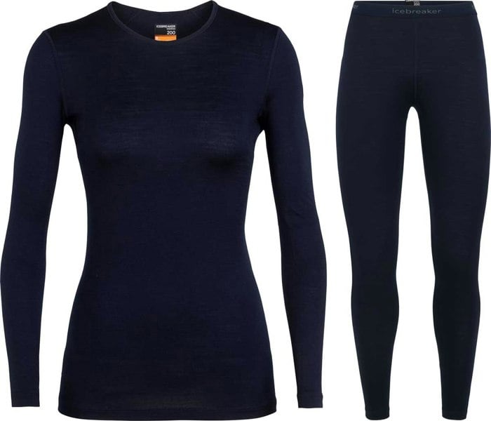 Icebreaker Women's Merino 200 Oasis Crew Neck Base Layer COMBO