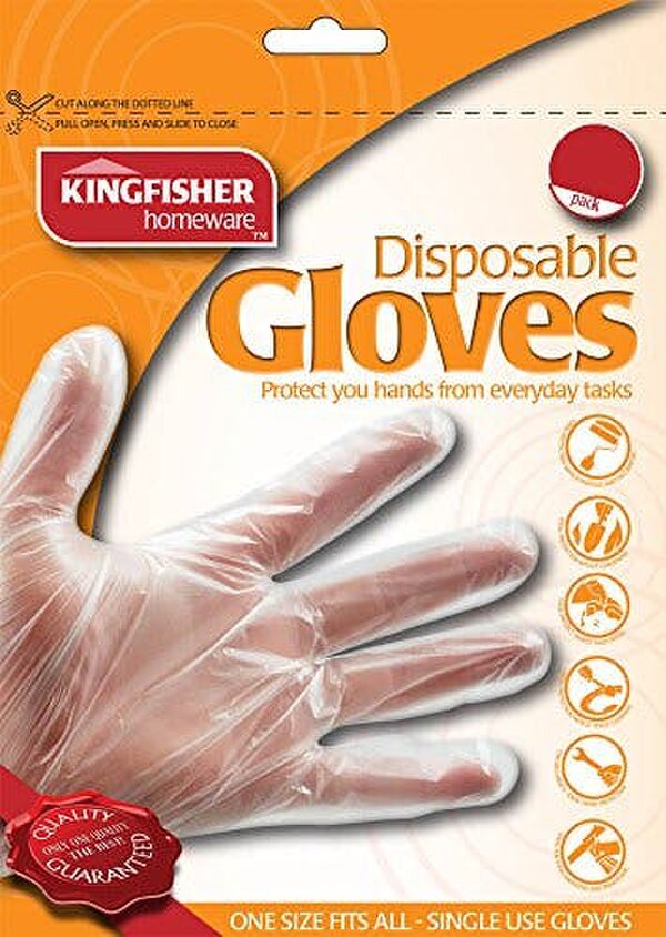 Kingfisher 100 Pack Disposable Gloves - One Size