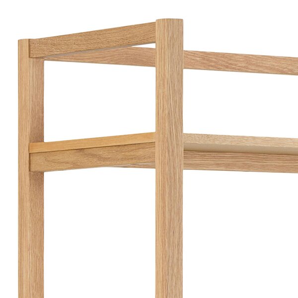 Wyld Haus Kigali Rectangular 6 Shelves Oak Bookcase
