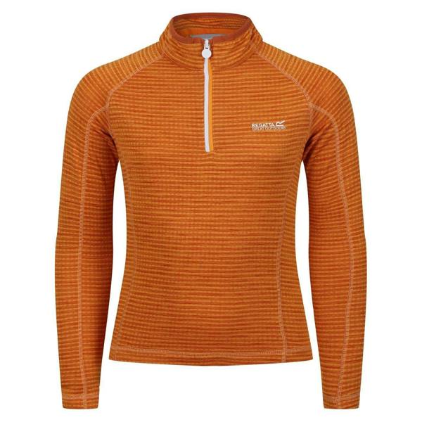 Regatta Childrens/Kids Stripe Regular Raglan Sweatshirt - Orange Pepper - 