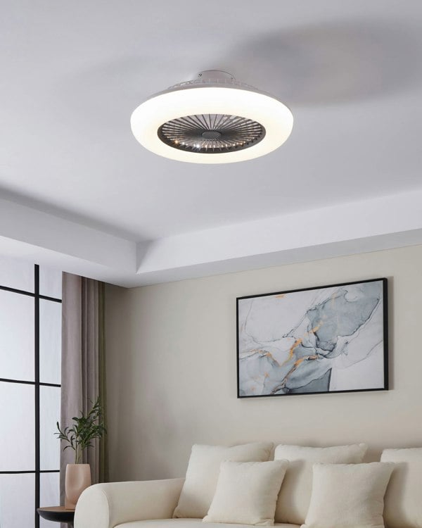 EGLO Sayulita-L Integrated LED White 3-Speed Ceiling Fan