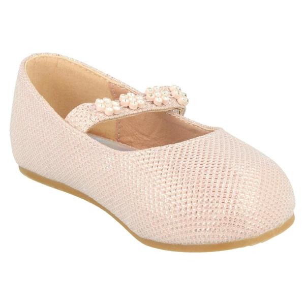 Savannah Girls Savannah Shoes with Flower Detailed Strap