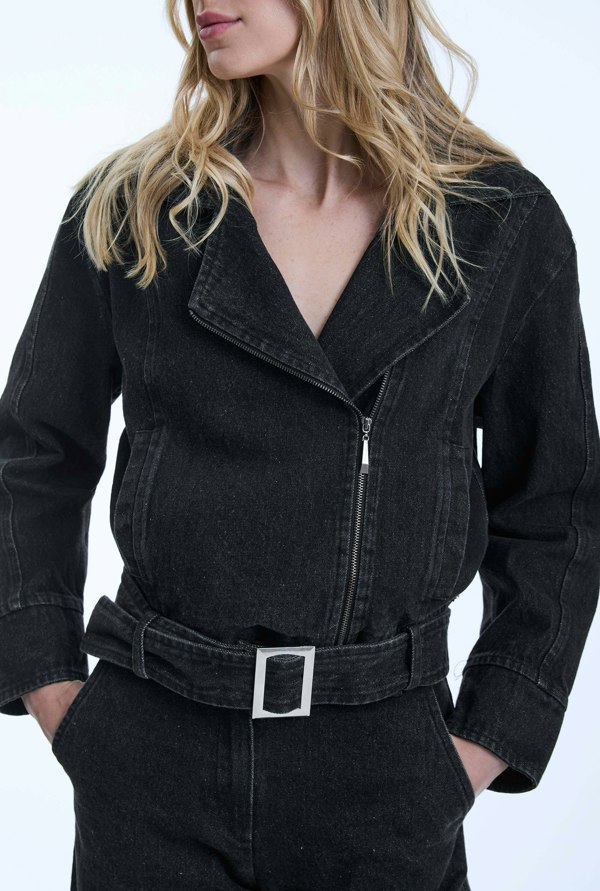 James Lakeland Denim Biker Jacket