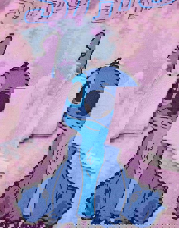 Disney Girls Multicoloured Stitch Blanket Hoodie (One Size)